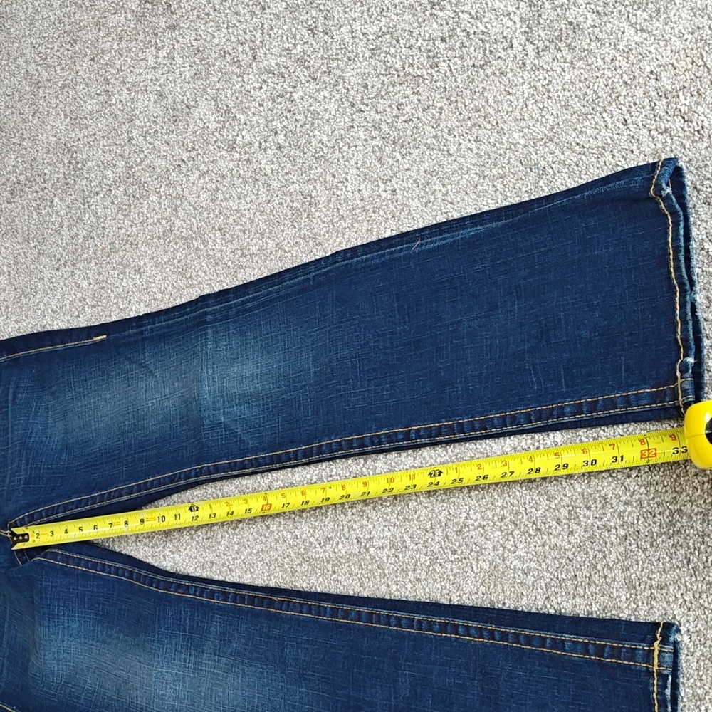 True Religion Jeans Med Lovest Disco Billy Blue Sz 29 - Picture 2 of 8